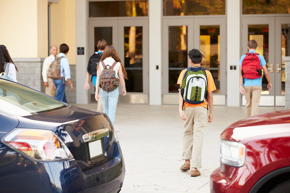 When i arrived at school. University students. Arrive at School.